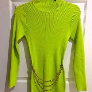 Fashion Nova lime dress